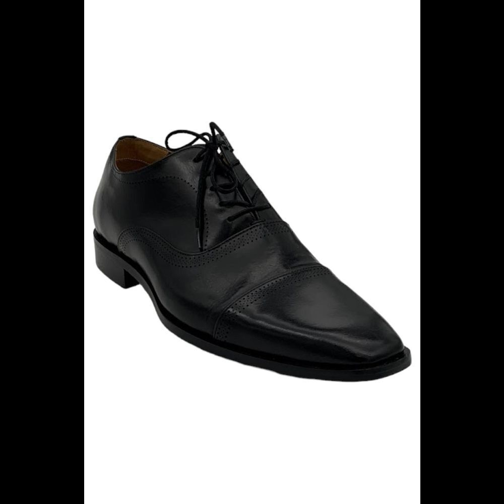 Flag LTD. Men's Noble Cap Toe Dress Shoes Black - Medium